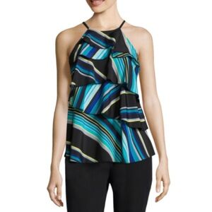 Worthington Multicolor Ruffle Blouse